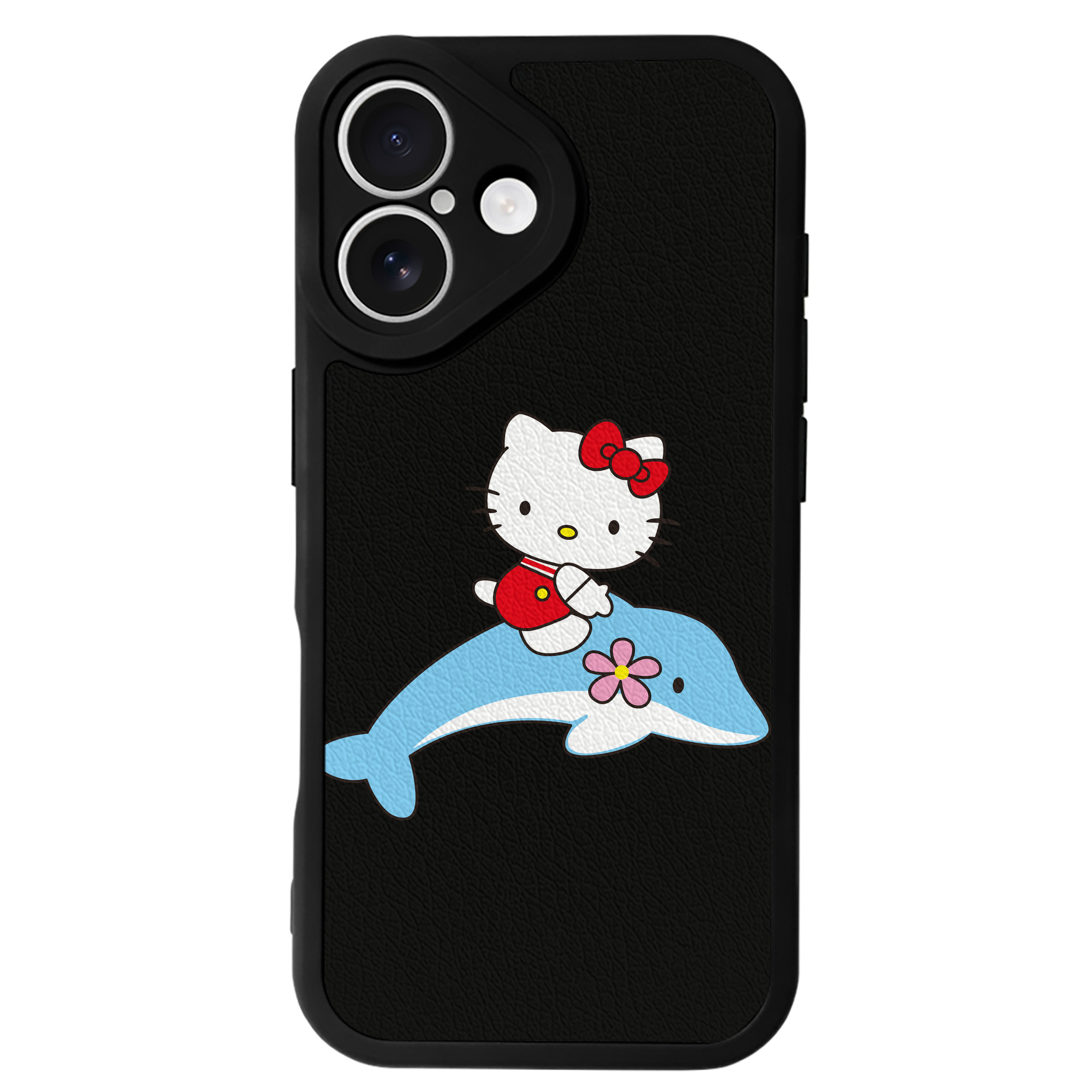（画像用） Hello Kitty ハローキティ 【iPhone 16シリーズ対応】シリコンスマホケース（レザー調） 材質：シリコン